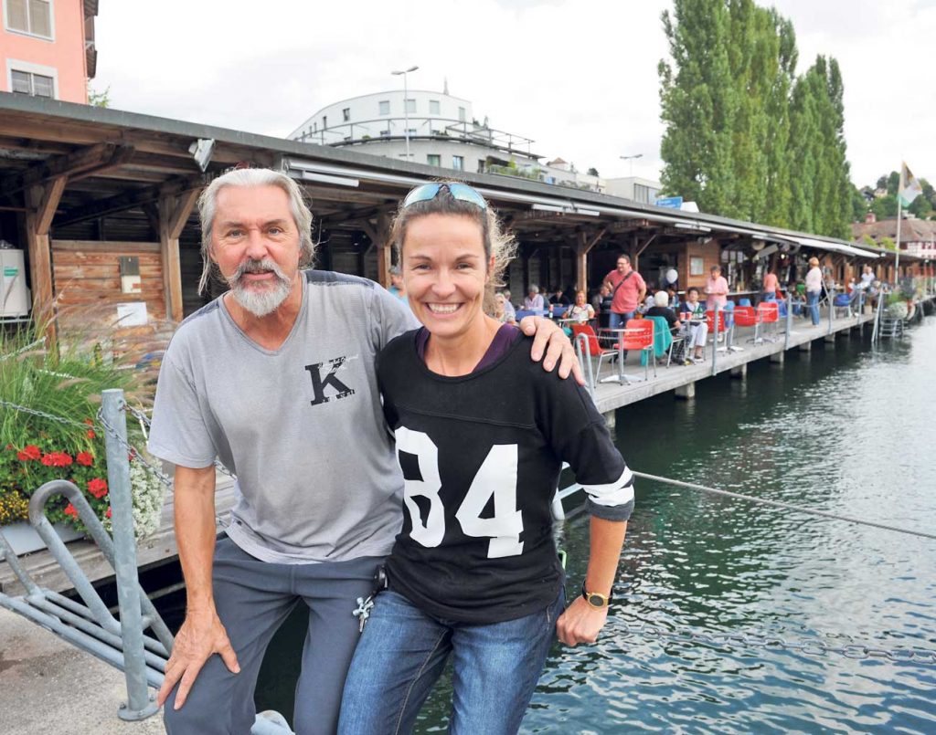 Ein Bild aus glücklichen Tagen. Bert Schneider und seine Frau Tanja. Foto: Peter Pfister