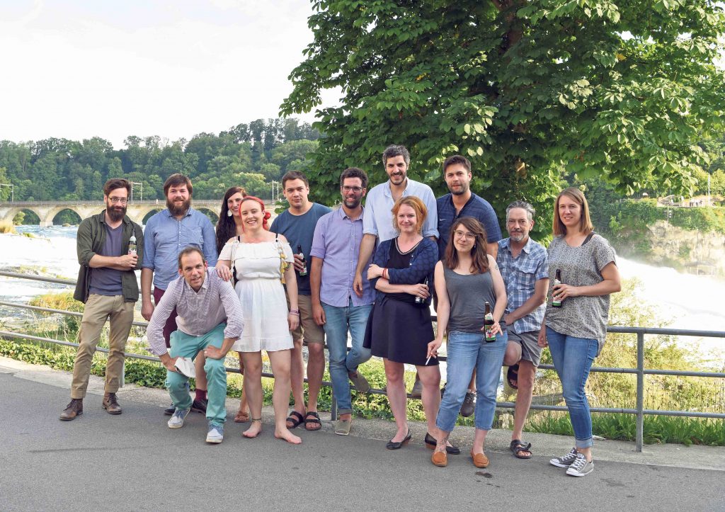 Der AL-Kern von 2018. Von links: Simon Sepan, Laurin Baviera, Jonas Schönberger, Bea Will, Anna Naeff, Till Aders, Andi Kunz, Simon Stocker, Angela Penkov, Fabian Schug, Susi Stühlinger, Stefan Kiss, Nicole Hinder. Foto: Peter Pfister