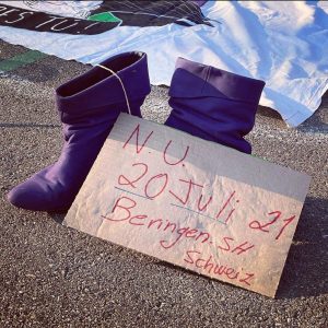 Am Protest letzte Woche in Zürich wurde auch der Frau in Beringen gedacht.