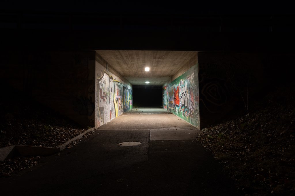 Potenzieller lokaler «Angstraum» 1: die Unterführung beim Mutzentäli. Fotos: Robin Kohler