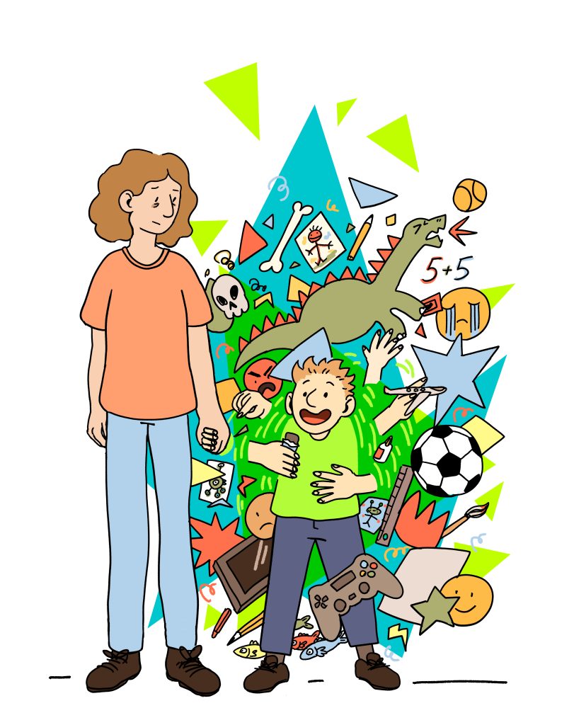 Illustrationen: Yasmin König.