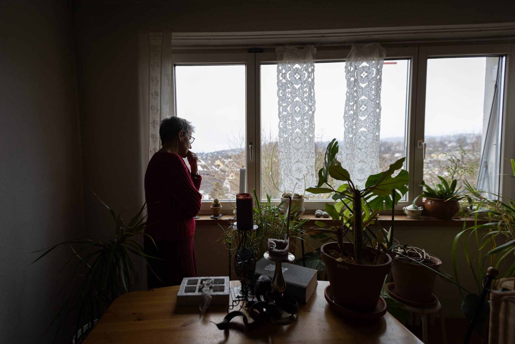 Der ungewisse Blick aus einem Wohnzimmer am Bachstieg 11. Fotos: Robin Kohler