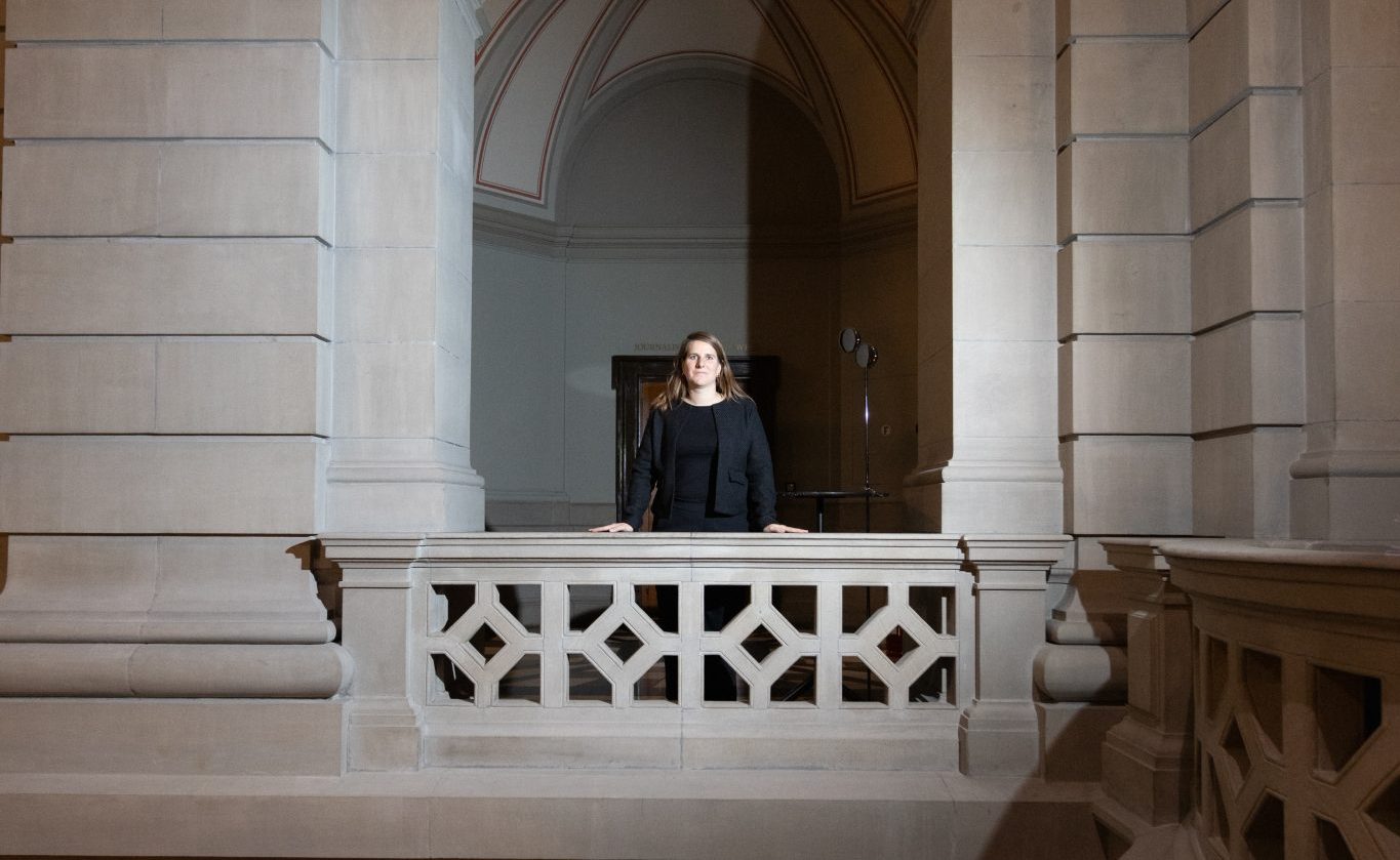 Nationalräting Linda De Ventura im Bundeshaus. © Robin Kohler