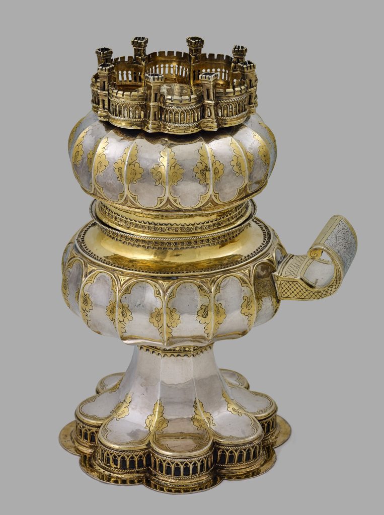 Eine der spektakulärsten Errungenschaften der Sturzenegger-Stiftung der vergangenen Jahre: der vergoldete «Doppelpokal» aus Silber, aus der Zeit um 1500, der nach 181-jähriger «Odyssee» 2024 nach Schaffhausen zurückkehrte. Das prunkvolle Trinkgefäss ist ein bedeutendes Zeugnis europäischer Goldschmiedekunst. (zVg)