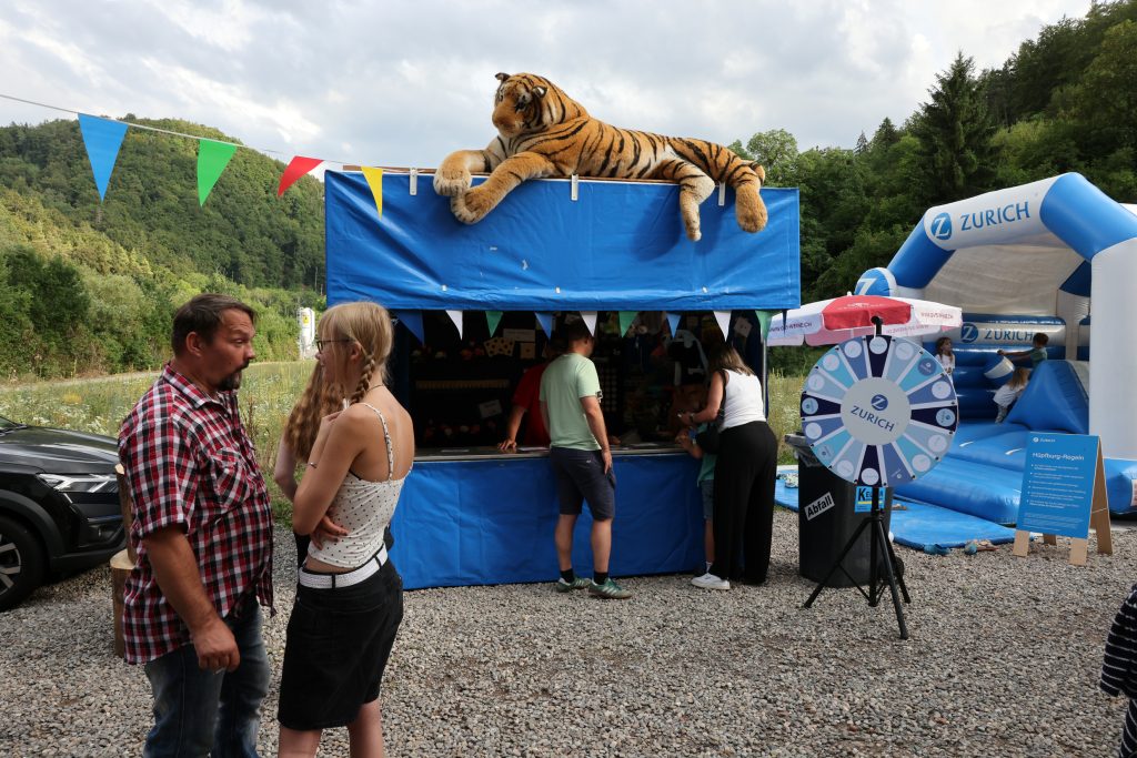 Schiessstand am Dorffest in Bargen.